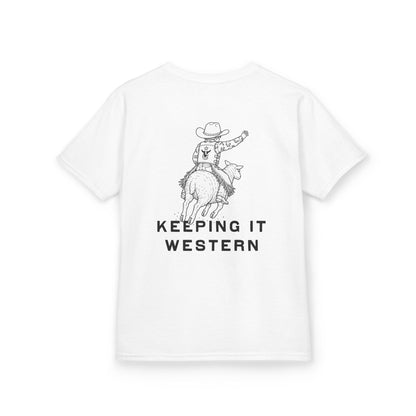 Mutton Busting Western Tee - Boys