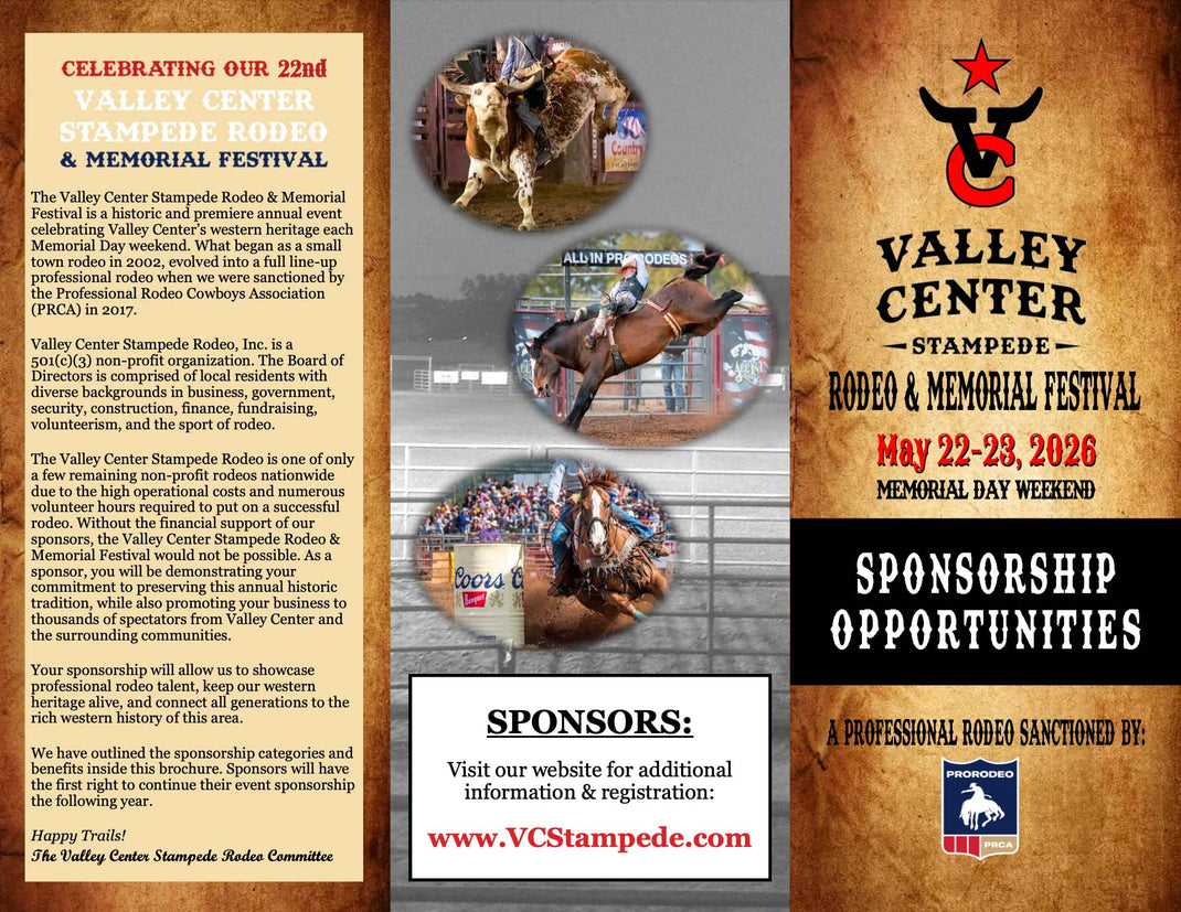 Sponsors – Valley Center Stampede, Inc