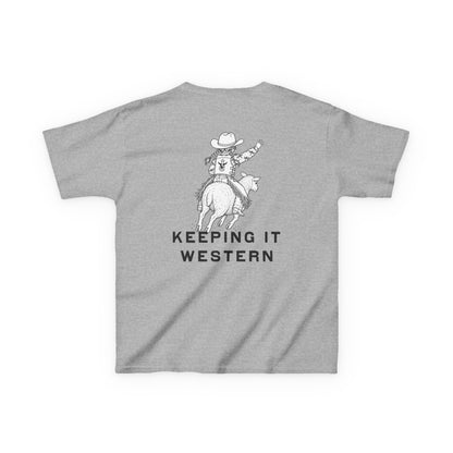 Mutton Busting Western Tee - Girls