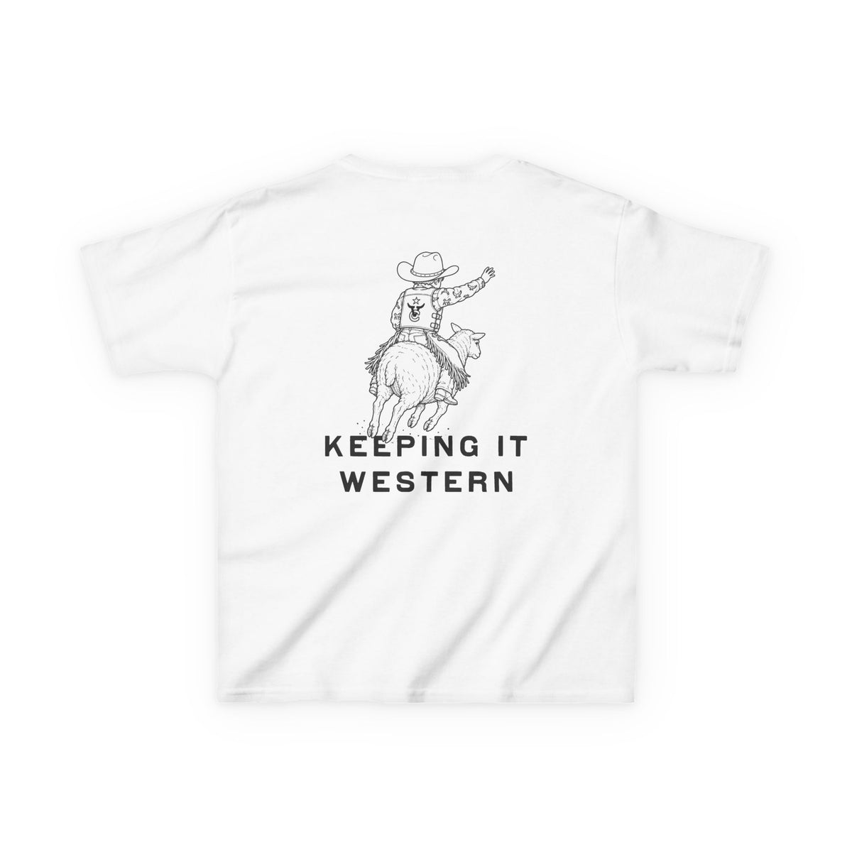 Mutton Busting Western Tee - Boys