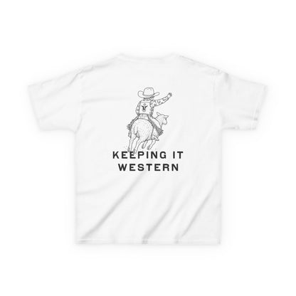 Mutton Busting Western Tee - Boys
