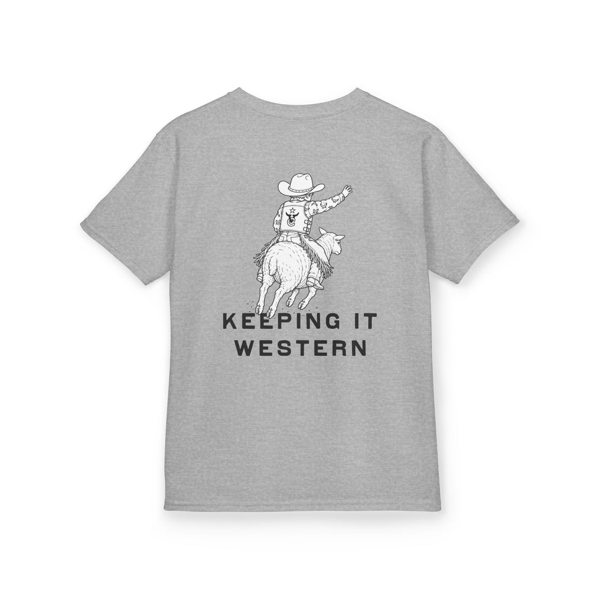 Mutton Busting Western Tee - Boys